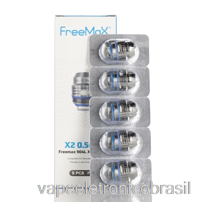 Vape Recarregável Freemax Maxluke 904l X Bobinas De Substituição 0,5ohm 904l X2 Bobinas De Malha Dupla